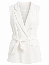 Oversized Belted Vest
