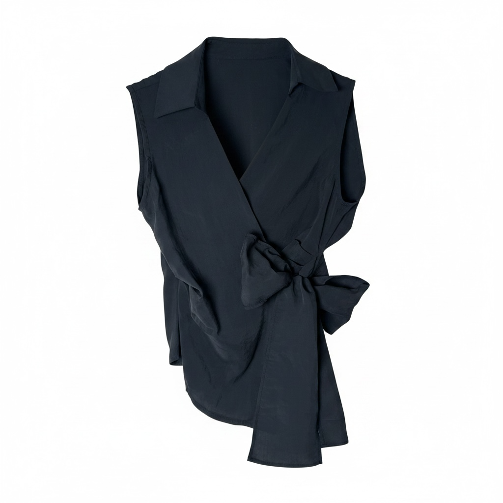 Quzu Sleeveless Wrap Top