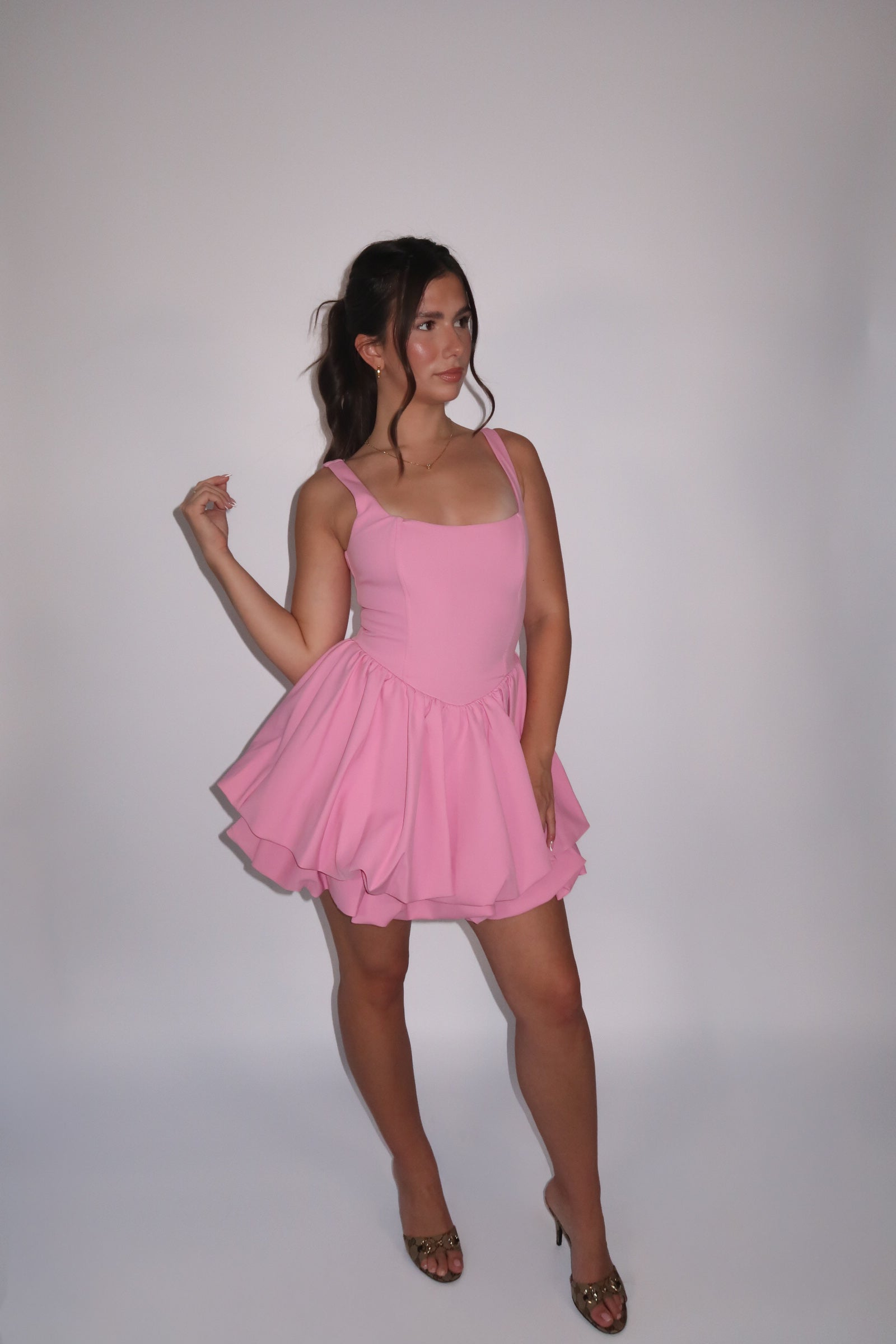 Peplum Mini Dress