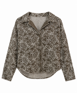 Olive Cotton Embroidered Jacket
