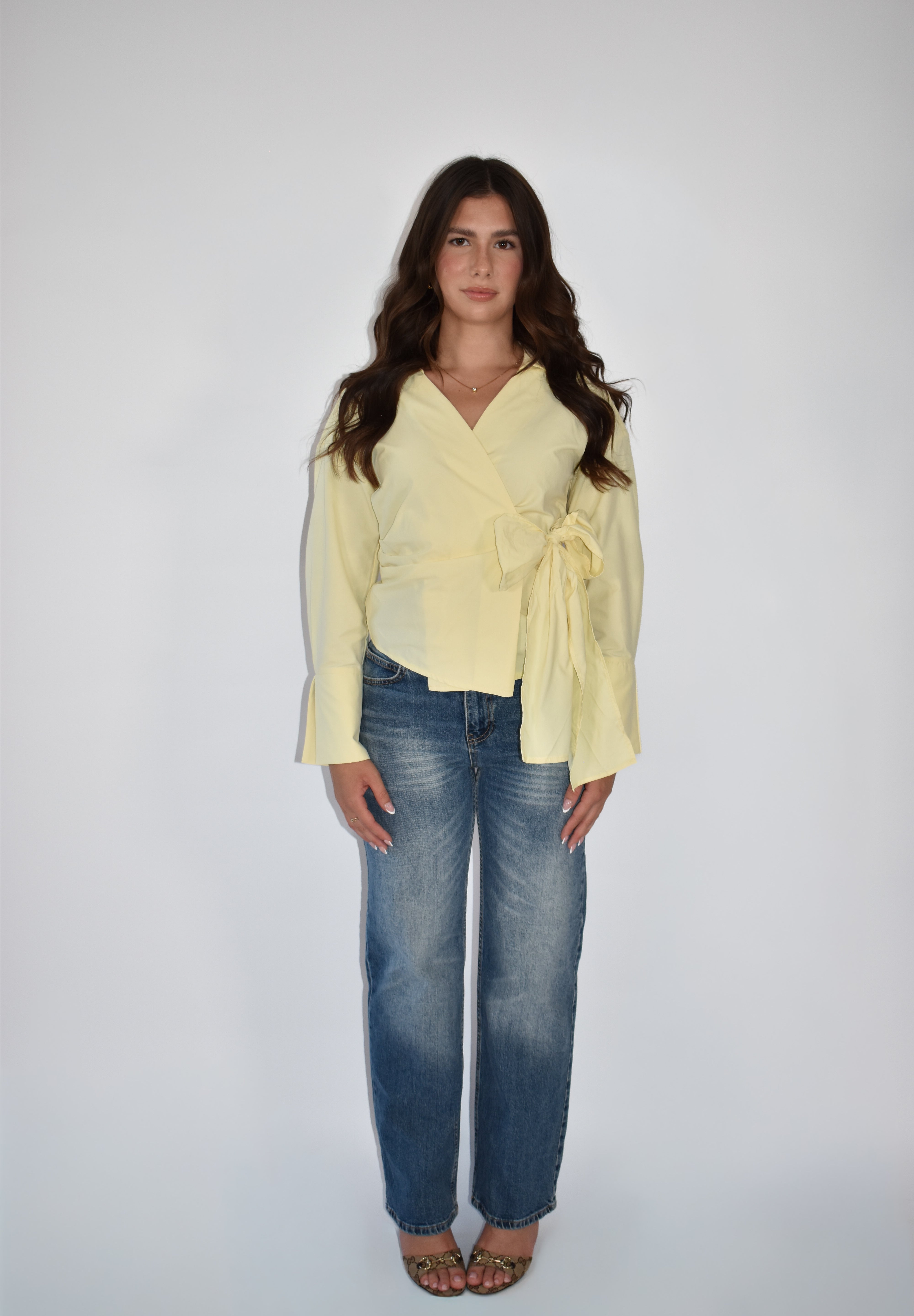 Cotton Wrap Top