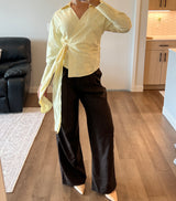 Pleated Belted Trousers