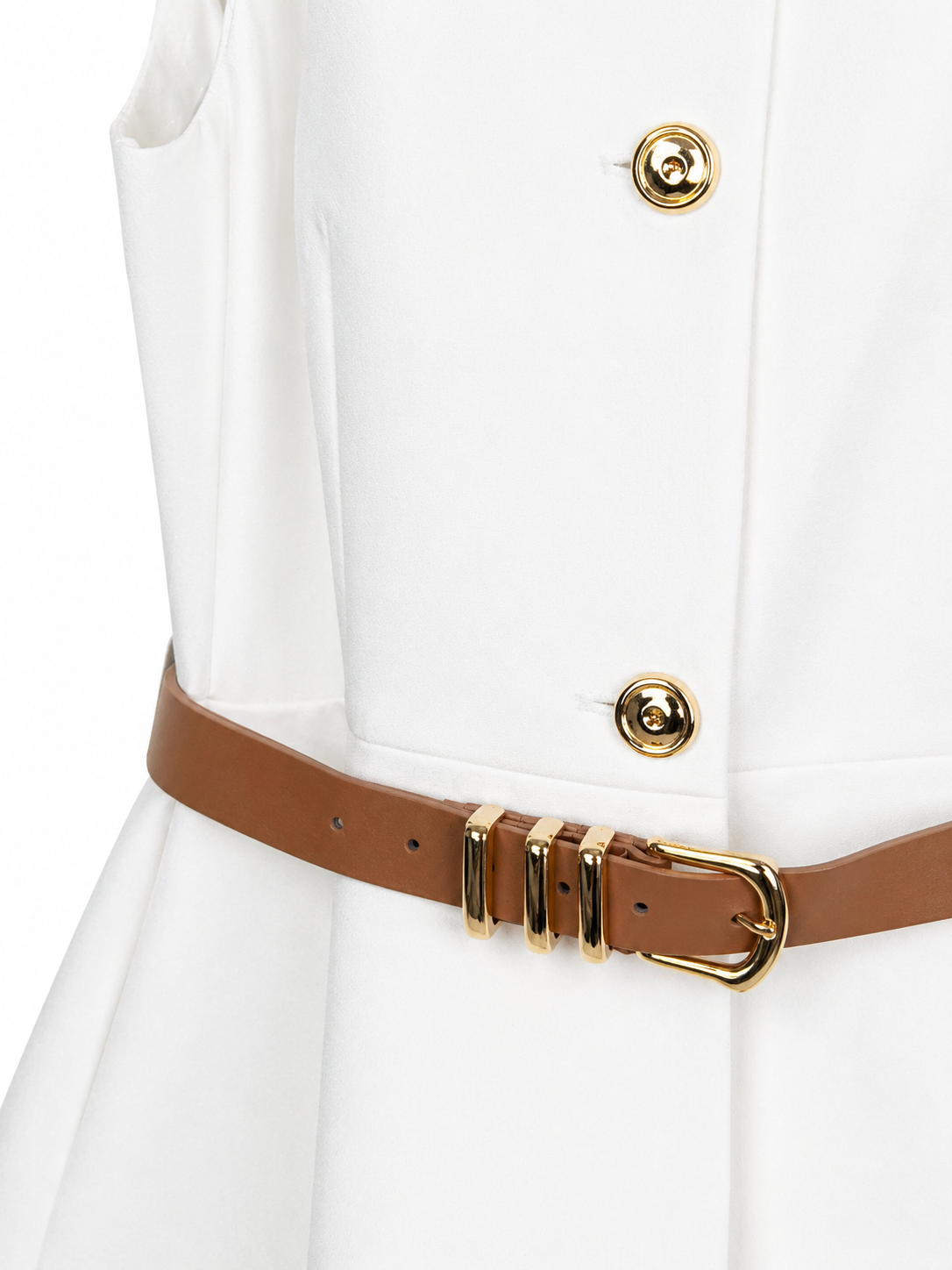 Bordeaux Belted Vest