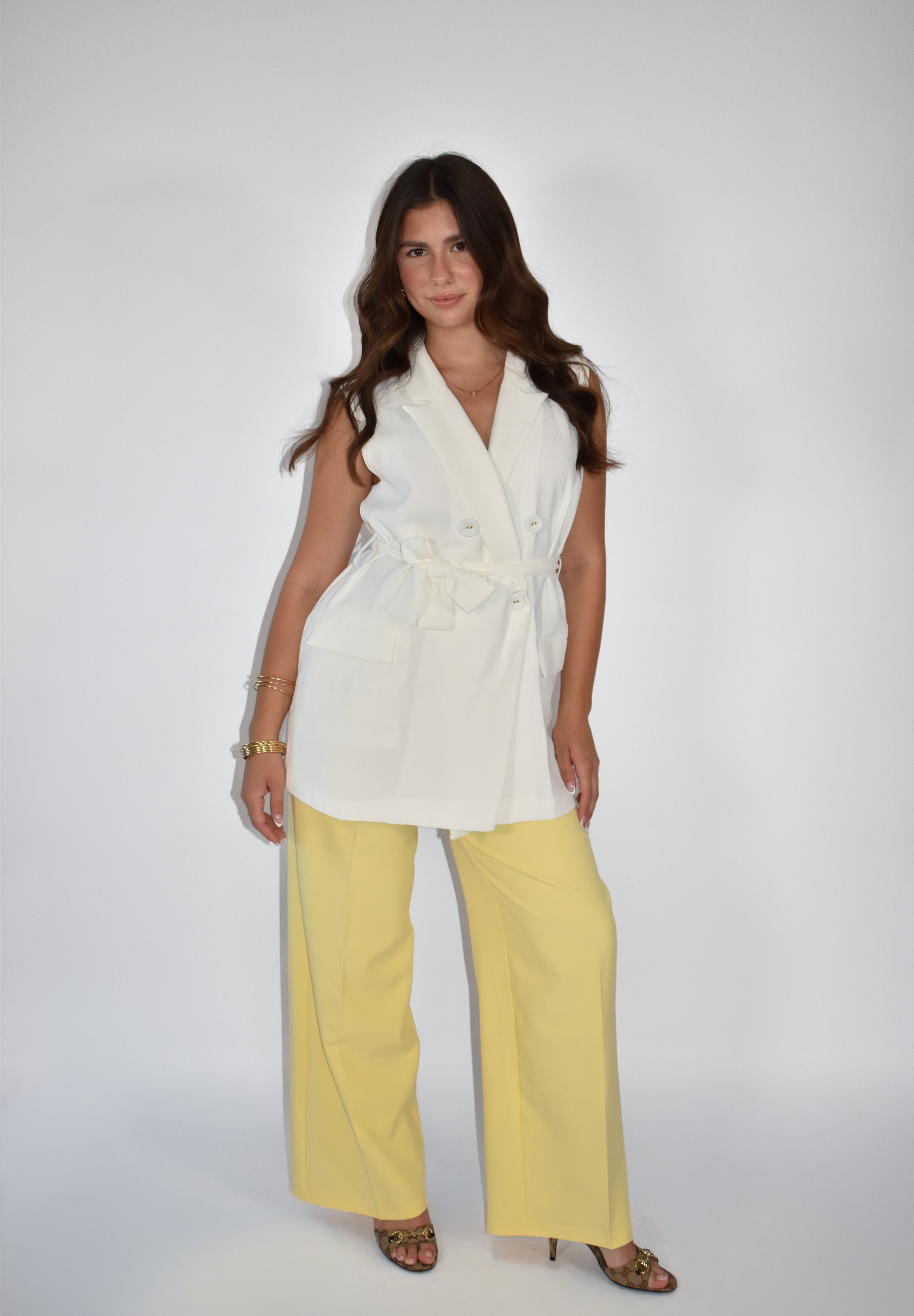 Oversized Belted Vest
