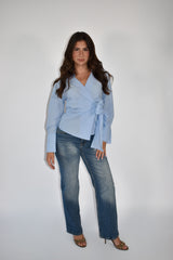 Cotton Wrap Top
