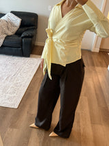 Pleated Belted Trousers