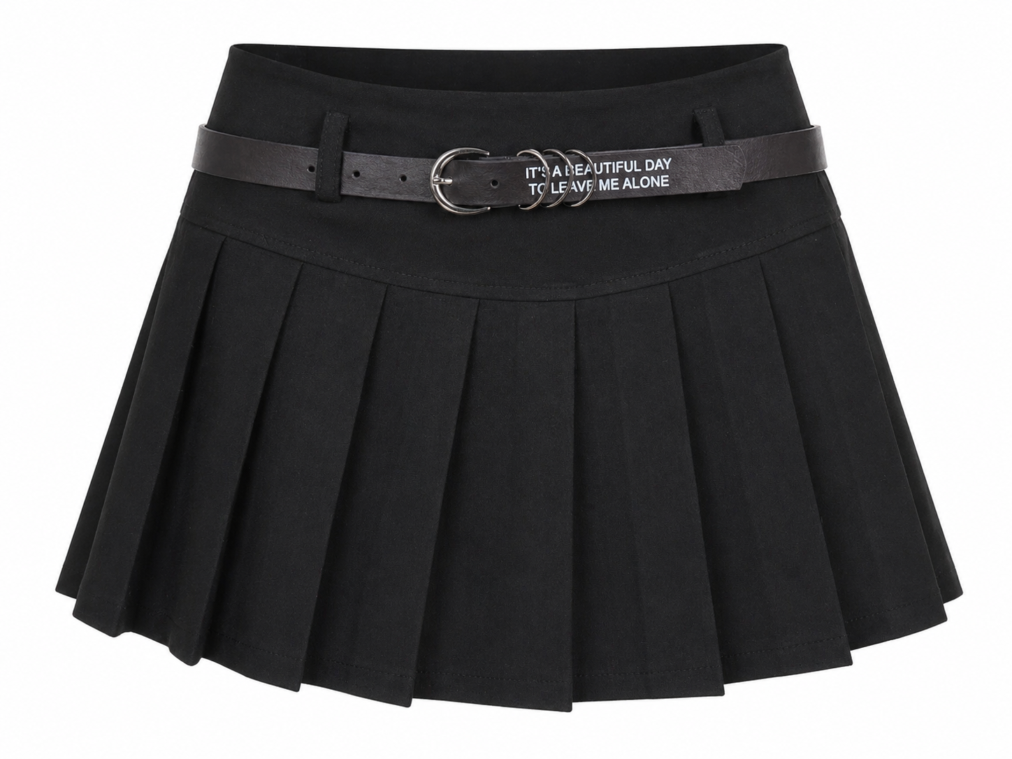 Belted Pleat Skirt